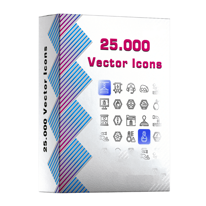 25000 Vector Icons by RBJ Tech